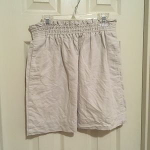 Jcrew Cream Sidewalk Skirt Size Zero